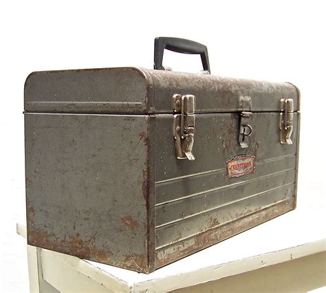 old antique metal tool box|old metal tool boxes.